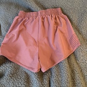 Pink athletic shorts